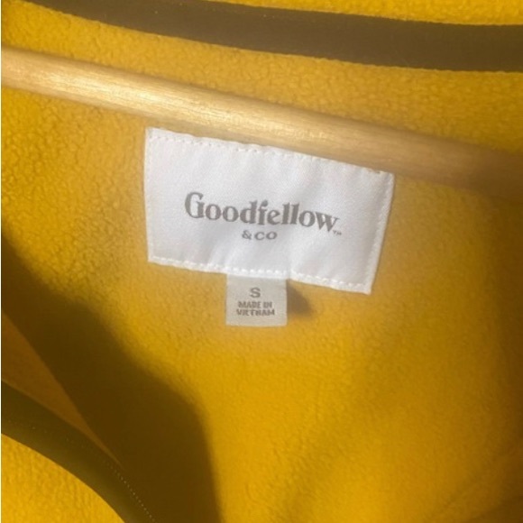 Goodfellow Gold Polar Fleece 1/4 Zip Pullover Collared Sweatshirt - Picture 4 of 6